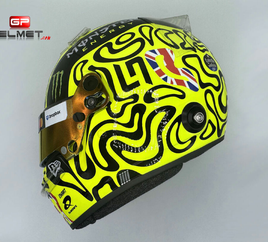Lando Norris 2025 Silverstone GP F1 Helmet Mc Laren F1 from the McLaren F1 Memorabilia store collection.