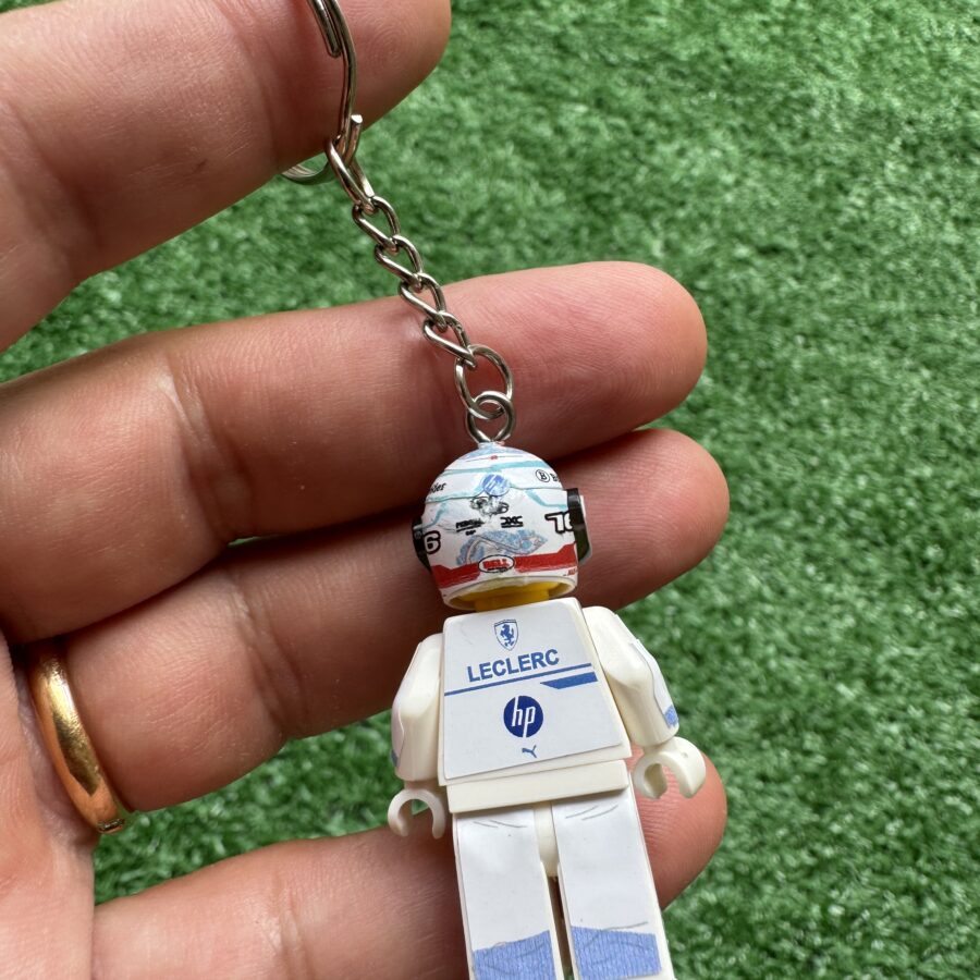 F1 Minifigure Keyring Charles Leclerc 2025 Ferrari Gp Montecarlo Alfa Romeo Sauber