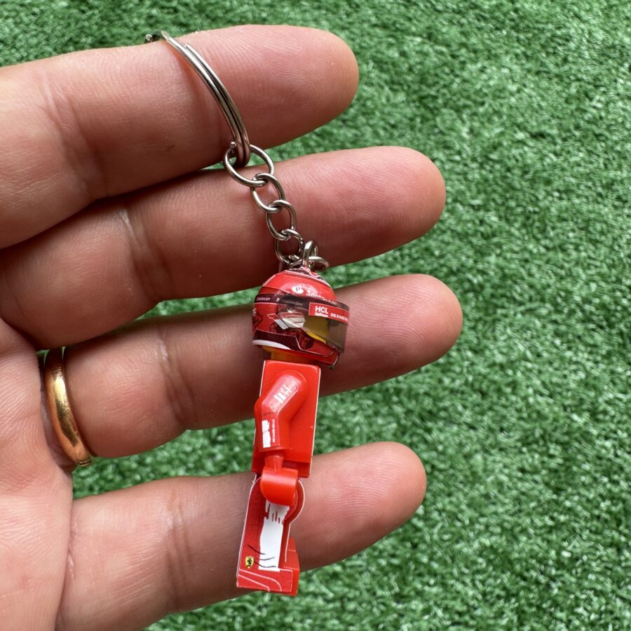 F1 Minifigure Keyring Charles Leclerc 2023 Ferrari Winner Gp Las Vegas from the James Hunt store collection.