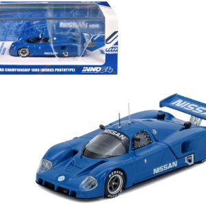 Nissan R89C "Works Prototype" Blue "World Sports Car Championship" (1989) 1/64 Diecast Model Car by Inno Models by Diecast Mania
