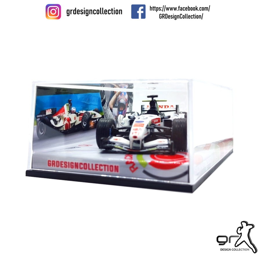 Jenson Button - Honda RA106 - F1 Winner Hungarian GP 2006 / Altaya - IXO / 1:43 Belgium GP - Spa-Francorchamps Track Art