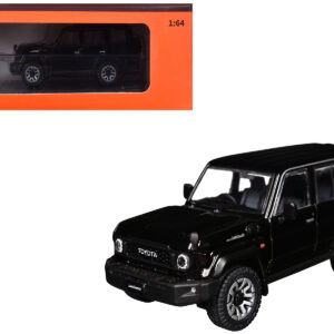 Toyota Land Cruiser (J76) RHD (Right Hand Drive) Black 1/64 Diecast Model Car by GCD  by Diecast Mania