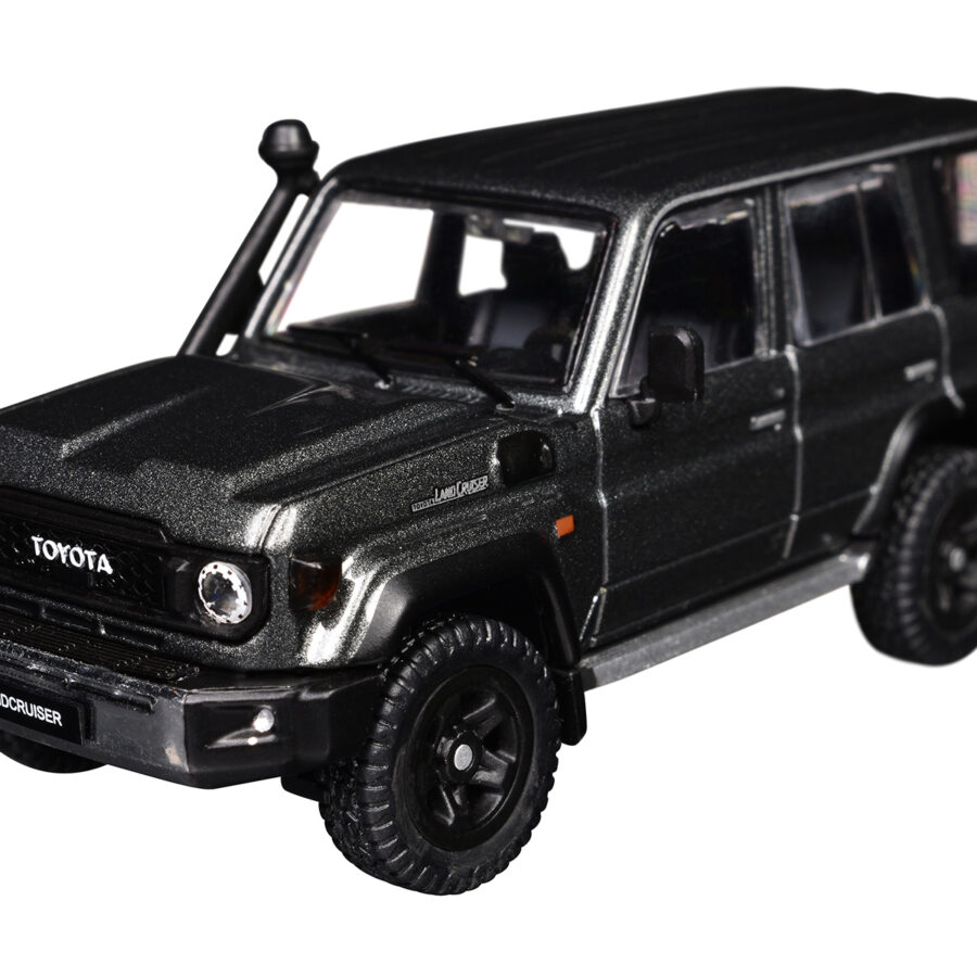 Toyota Land Cruiser (J76) Gray Metallic 1/64 Diecast Model Car by GCD Automotive