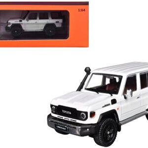 Toyota Land Cruiser (J76) White Metallic 1/64 Diecast Model Car by GCD  by Diecast Mania