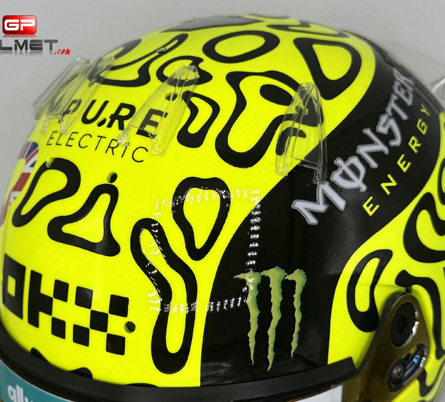 Lando Norris 2025 Silverstone GP F1 Helmet Mc Laren F1 British GP - Silverstone Track Art