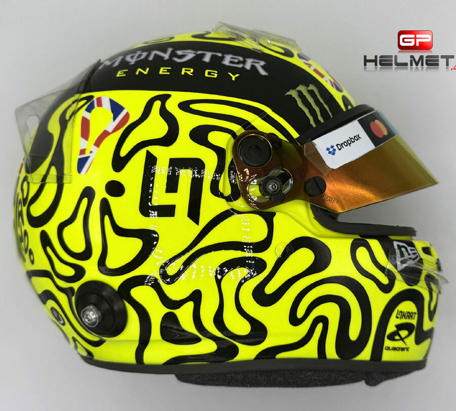 Lando Norris 2025 Silverstone GP F1 Helmet Mc Laren F1 British GP - Silverstone Track Art