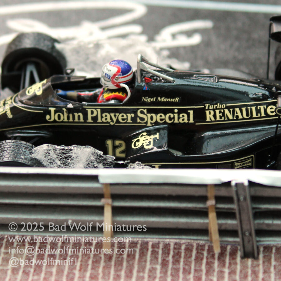 “Street Fighter” – Limited Edition Signed Diorama – Nigel Mansell CBE – Lotus Renault 95t, Monaco 1984 F1 Jackets