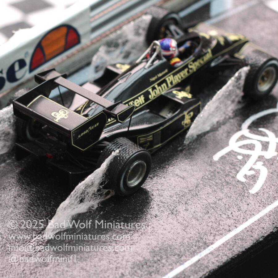 “Street Fighter” – Limited Edition Signed Diorama – Nigel Mansell CBE – Lotus Renault 95t, Monaco 1984 F1 Jackets