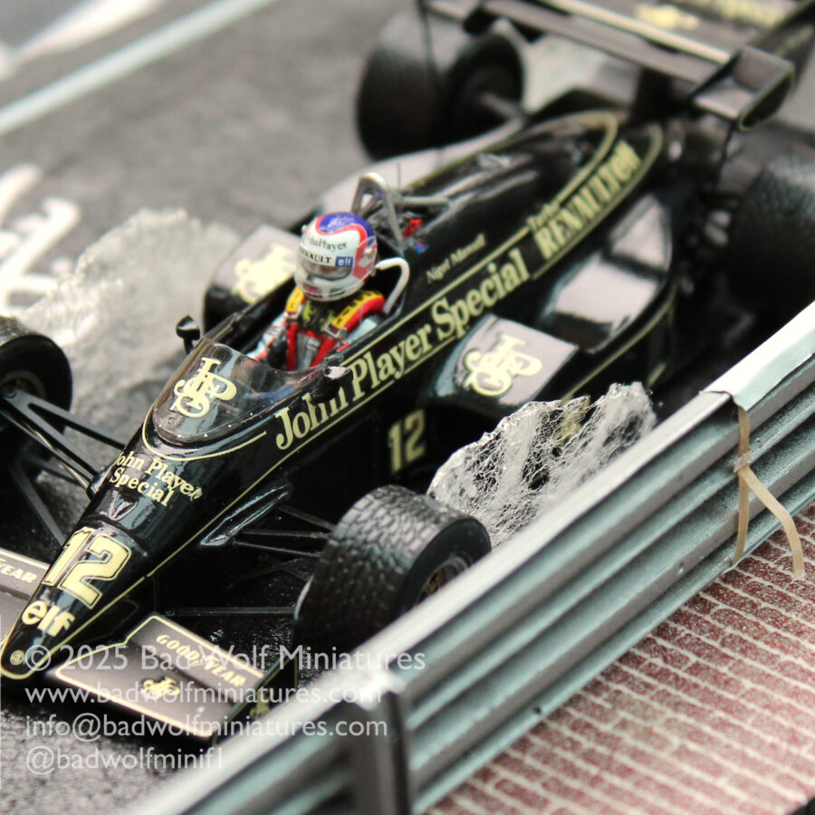 “Street Fighter” – Limited Edition Signed Diorama – Nigel Mansell CBE – Lotus Renault 95t, Monaco 1984 F1 Jackets