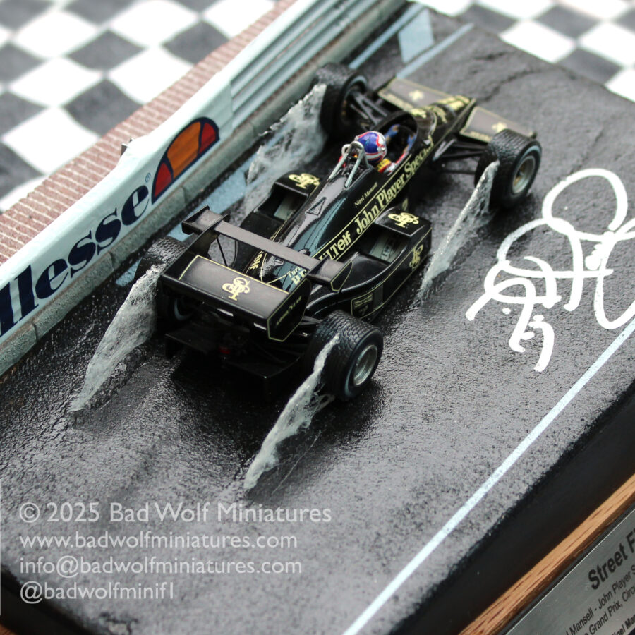 “Street Fighter” – Limited Edition Signed Diorama – Nigel Mansell CBE – Lotus Renault 95t, Monaco 1984 F1 Jackets