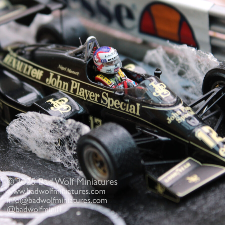 “Street Fighter” – Limited Edition Signed Diorama – Nigel Mansell CBE – Lotus Renault 95t, Monaco 1984 F1 Jackets