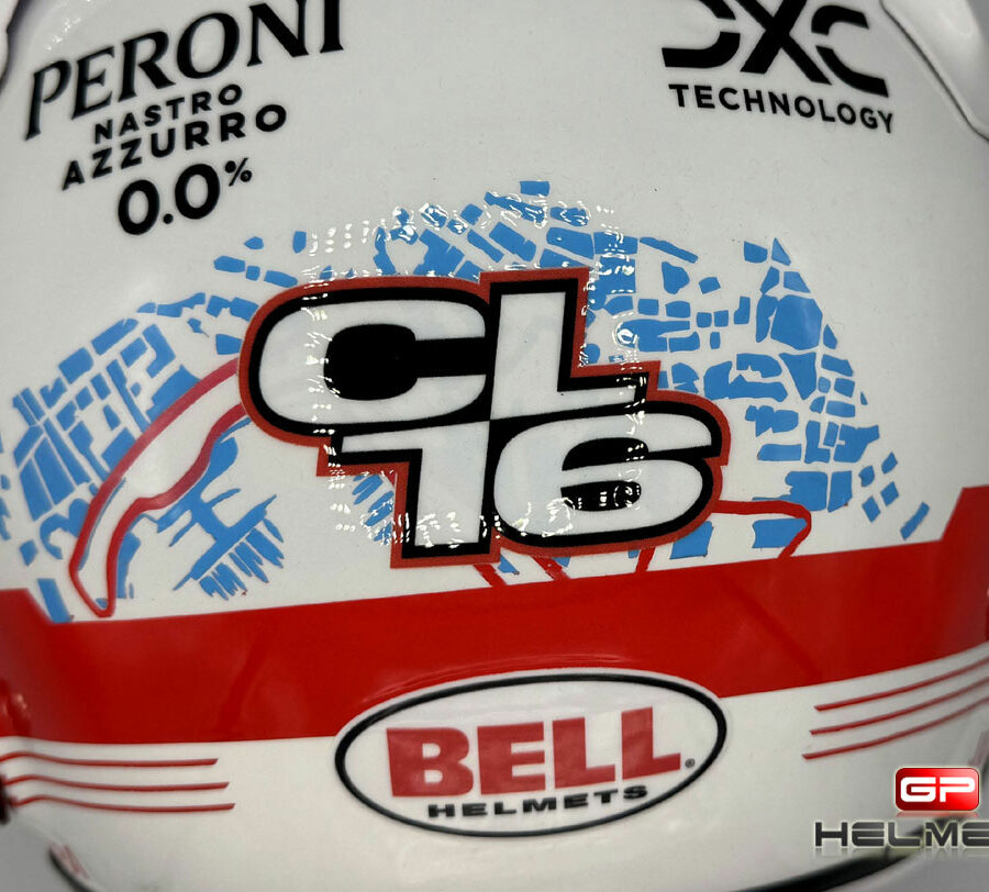 Charles Leclerc 2025 Monaco GP F1 Helmet Ferrari F1 Monaco GP Track Art