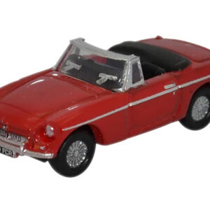 MG MGB Roadster RHD (Right Hand Drive) Tartan Red 1/148 (N) Scale Diecast Model Car by Oxford Diecast from the Sports Car Racing Collectibles store collection.