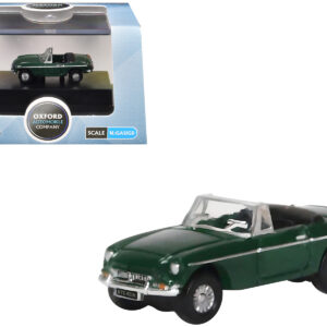 MG MGB Roadster RHD (Right Hand Drive) British Racing Green 1/148 (N) Scale Diecast Model Car by Oxford Diecast from the Sports Car Racing Collectibles store collection.