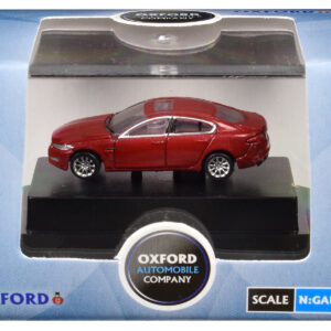 Jaguar XF RHD (Right Hand Drive) Carnelian Red 1/148 (N) Scale Diecast Model Car by Oxford Diecast from the Sports Car Racing Collectibles store collection.