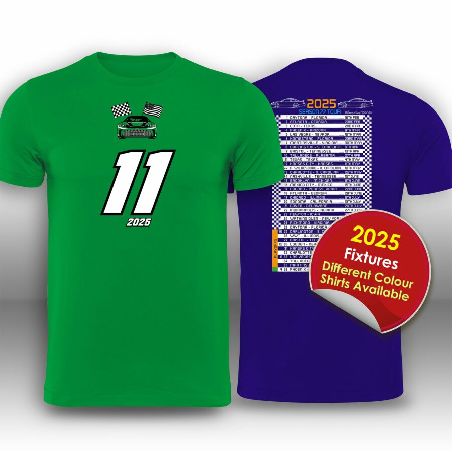 No11 Stock Car Racing T-Shirt - Denny Hamlin Nascar