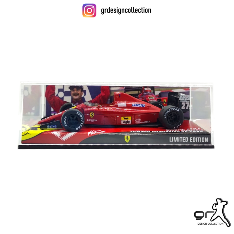 Nigel Mansell - Ferrari 640 - F1 Winner Hungarian GP 1989 / 1:43 Belgium GP - Spa-Francorchamps Track Art