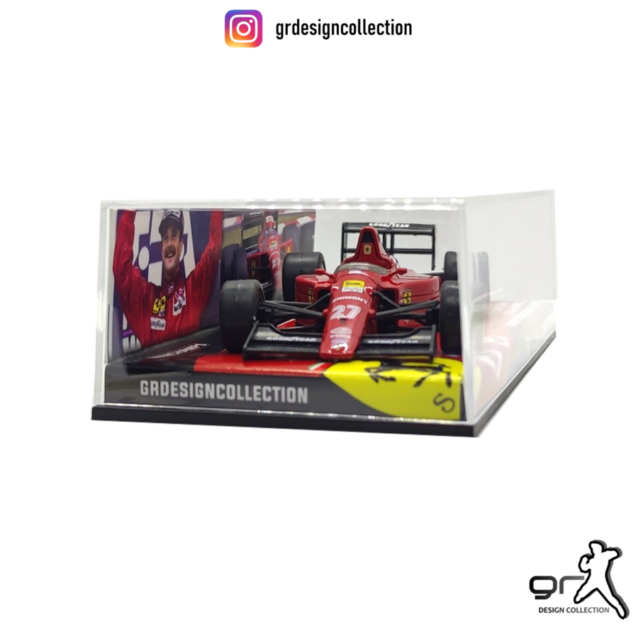 Nigel Mansell - Ferrari 640 - F1 Winner Hungarian GP 1989 / 1:43 Belgium GP - Spa-Francorchamps Track Art