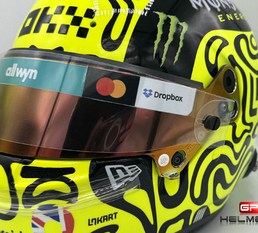 Lando Norris 2025 Silverstone GP F1 Helmet Mc Laren F1 British GP - Silverstone Track Art
