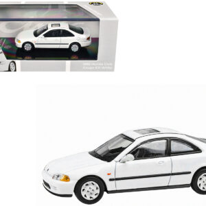 1995 Honda Civic Coupe EJ1 White with Sunroof 1/64 Diecast Model Car by Paragon Models by Diecast Mania