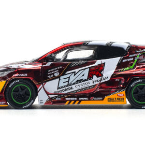 Toyota Goodride GR Yaris RHD (Right Hand Drive) "EVA RT Production Model-02" Red Metallic with Graphics 1/64 Diecast Model Car by Pop Race from the Sports Car Racing Gifts store collection.