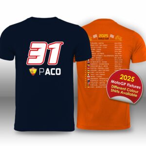 Pedro Acosta 2025 MotoGP Race Calendar T-Shirt  by Billeresque