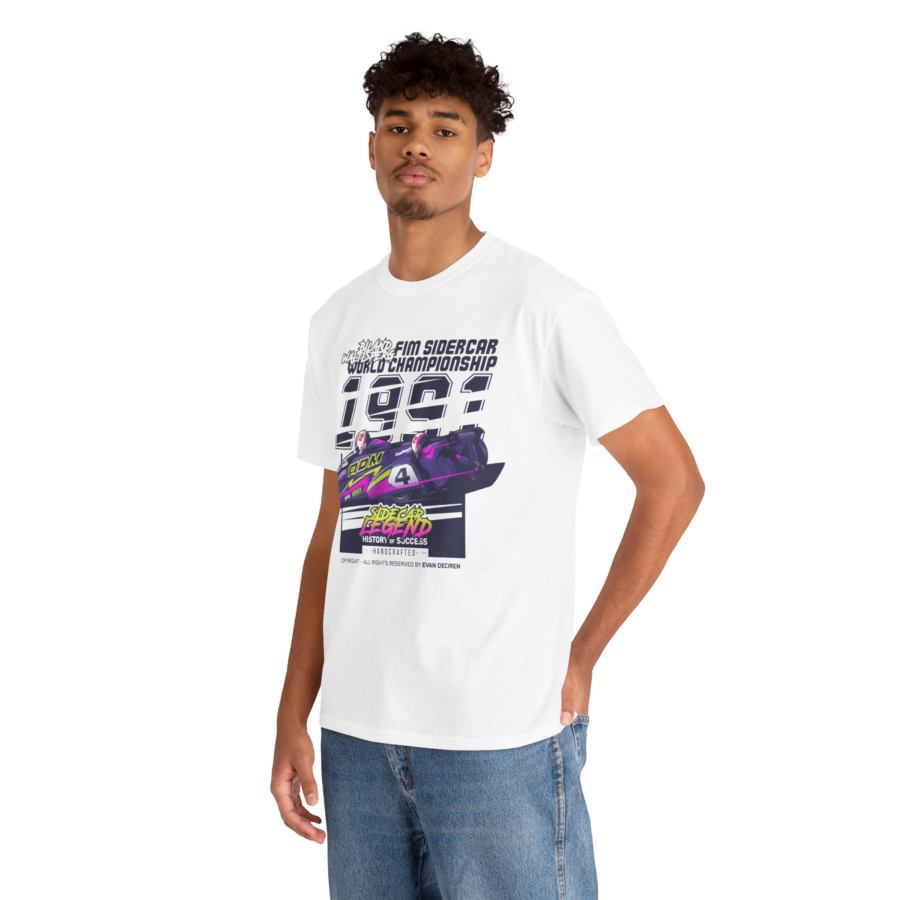 Biland & Waltisperg 1991 Sidecar Legend T-Shirt | FIM Sidecar World Championship Vintage Racing Shirt | Motorsport Retro Tee from the MotoGP Clothing & Merchandise store collection.