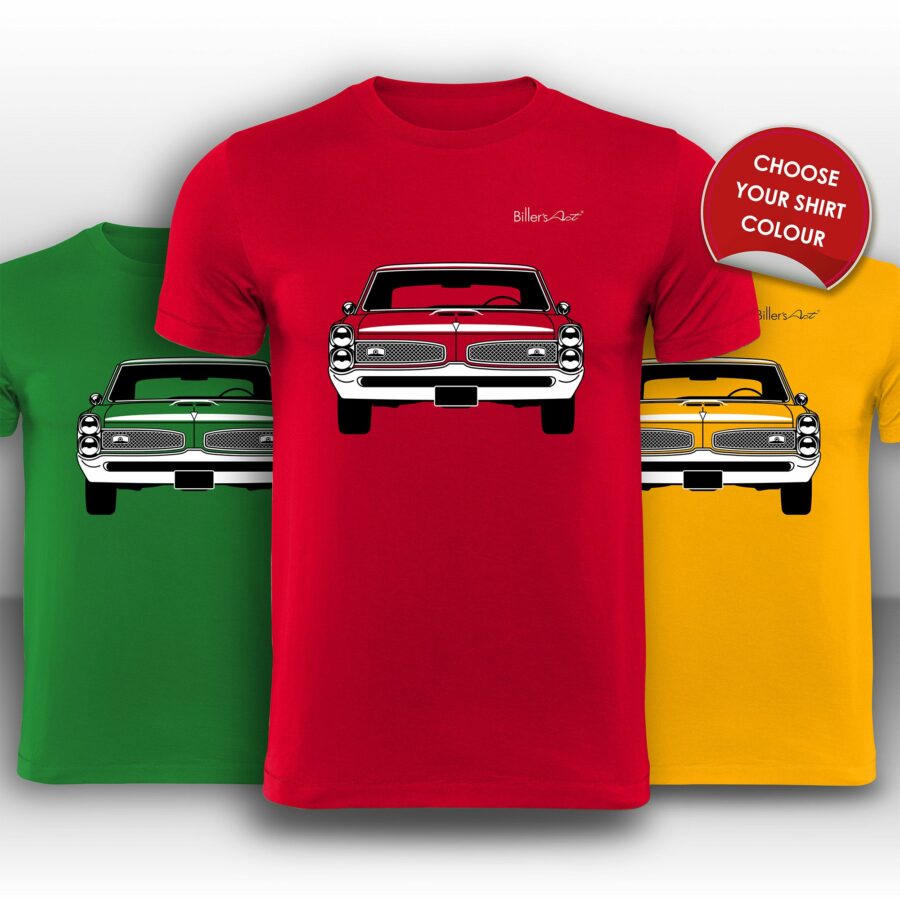 Pontiac GTO Front View Super Cool T-Shirt Automotive