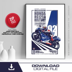 Kazuto Sakata | 1992 | History RS125R - 6of6 by Evan DeCiren Store