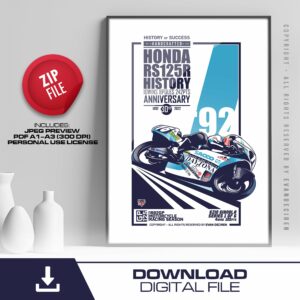 Ezio Gianola | 1992 | History RS125R - 1of6 by Evan DeCiren Store