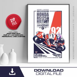 Fausto Gresini | 1992 | History RS125R - 3of6  by Evan DeCiren Store