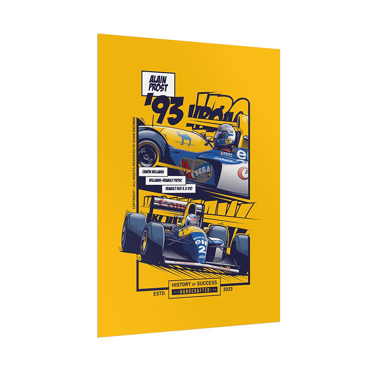 Alain Prost | 1993 | Williams FW15C from the F1 Fine Art Originals store collection.
