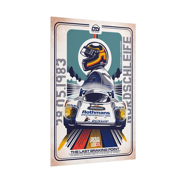 Nordschleife | 1983 | The Last Braking Point from the Race Car Wall Art store collection.