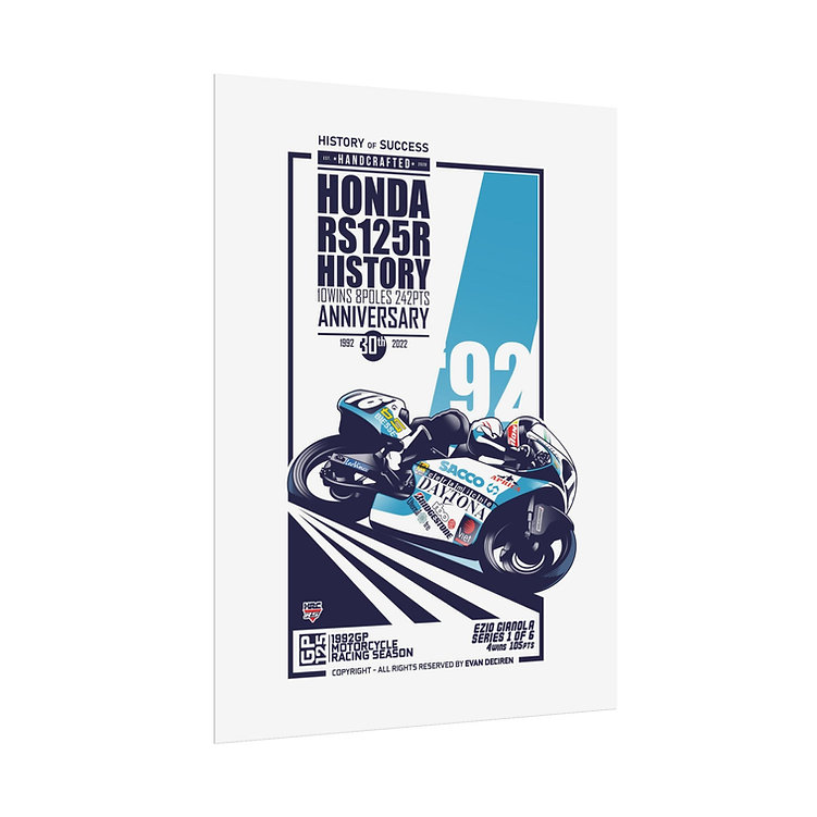 Ezio Gianola | 1992 | History RS125R - 1of6 from the MotoGP Gifts store collection.