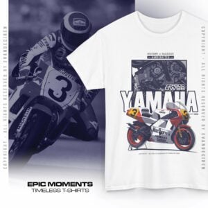 Yamaha YZR500 OW98 1988 Eddie Lawson | MotoGP Racing Vintage T-Shirt Vintage Motorcycle by Evan DeCiren Store