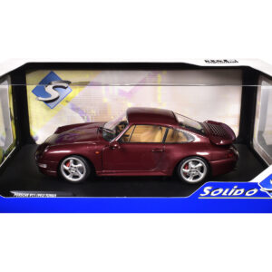 1997 Porsche 911 (993) Turbo Arena Red Metallic 1/18 Diecast Model Car by Solido from the Sports Car Racing Collectibles store collection.
