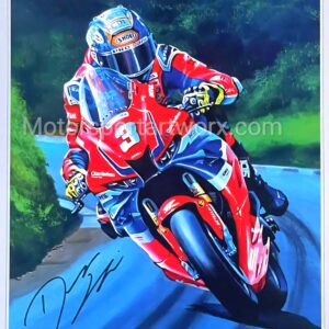 Autographed Dean Harrison Superstock Victory Limited Edition Print from the MotoGP Art store collection.