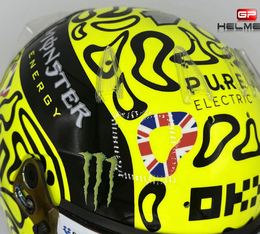 Lando Norris 2025 Silverstone GP F1 Helmet Mc Laren F1 British GP - Silverstone Track Art