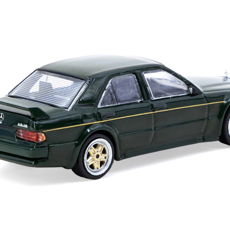 Mercedes-Benz 190 E 2.5-16 EVO 1 "Toyo Tires" Dark Green "Global64" Series 1/64 Diecast Model by Tarmac Works Automotive