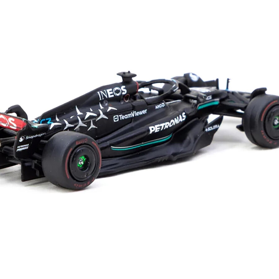 Mercedes-AMG F1 W14 E Performance #63 George Russell 3rd Place Formula One F1 "Spanish GP" (2023) "Global64" Series 1/64 Diecast Model Car by Tarmac Works from the Belgium GP - Spa-Francorchamps Track Art store collection.