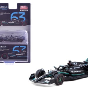 Mercedes-AMG F1 W14 E Performance #63 George Russell 3rd Place Formula One F1 "Spanish GP" (2023) "Global64" Series 1/64 Diecast Model Car by Tarmac Works from the Formula 1 Memorabilia store collection.