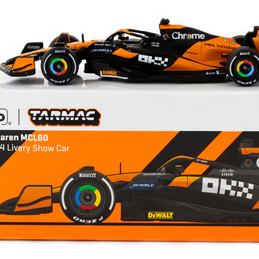 McLaren MCL60 Formula One F1 "2024 Livery Show Car" "Global64" Series 1/64 Diecast Model Car by Tarmac Works Automotive