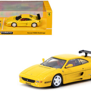 Ferrari F355 Challenge Yellow "Road64" Series 1/64 Diecast Model Car by Tarmac Works by Diecast Mania