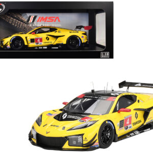 Chevrolet Corvette Z06 GT3.R #4 Earl Bamber - Nicky Catsburg - Tommy Milner "Corvette Racing by Pratt Miller Motorsports" "24 Hours of Daytona" (2024) 1/18 Model Car by Top Speed Automotive by Diecast Mania