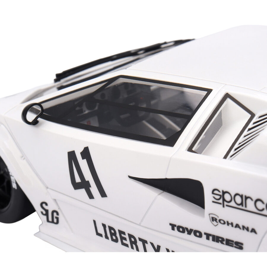 Lamborghini Countach LB-WORKS #41 White "2024 Tokyo Auto Salon" 1/18 Model Car by Top Speed Automotive