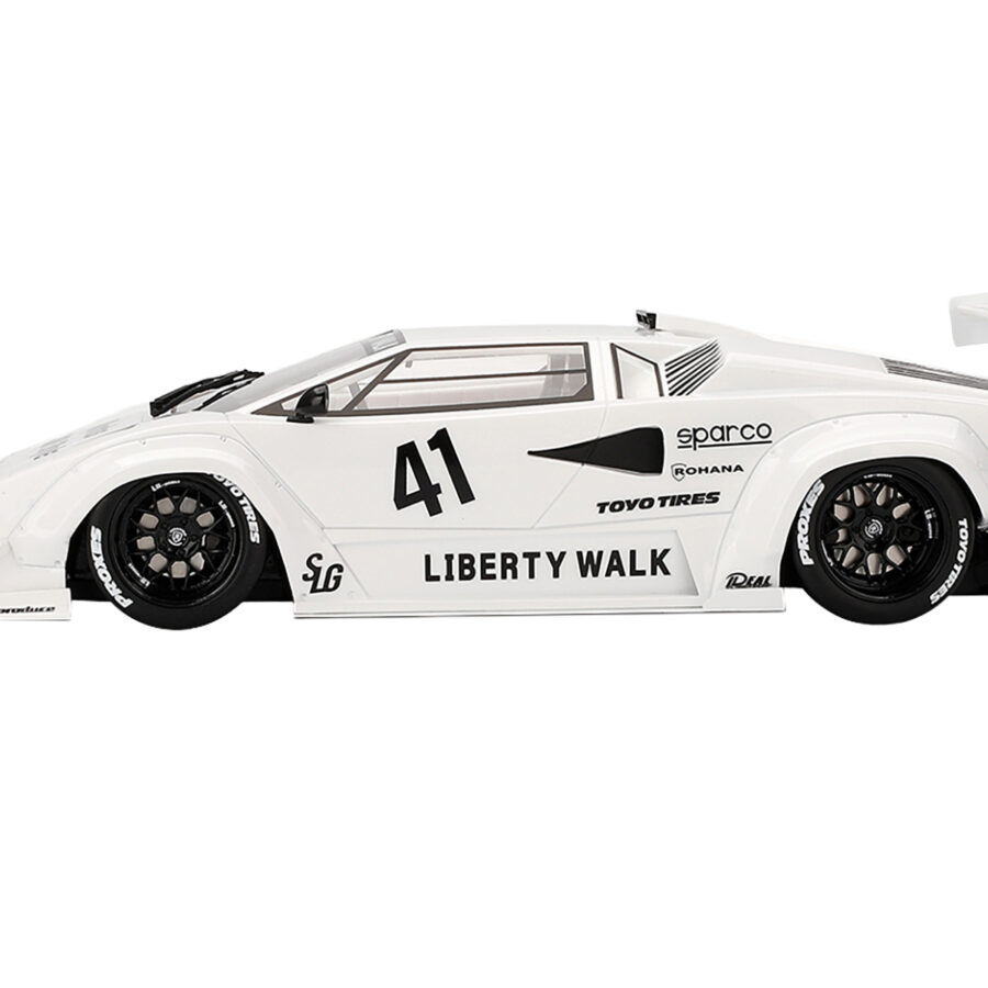 Lamborghini Countach LB-WORKS #41 White "2024 Tokyo Auto Salon" 1/18 Model Car by Top Speed Automotive