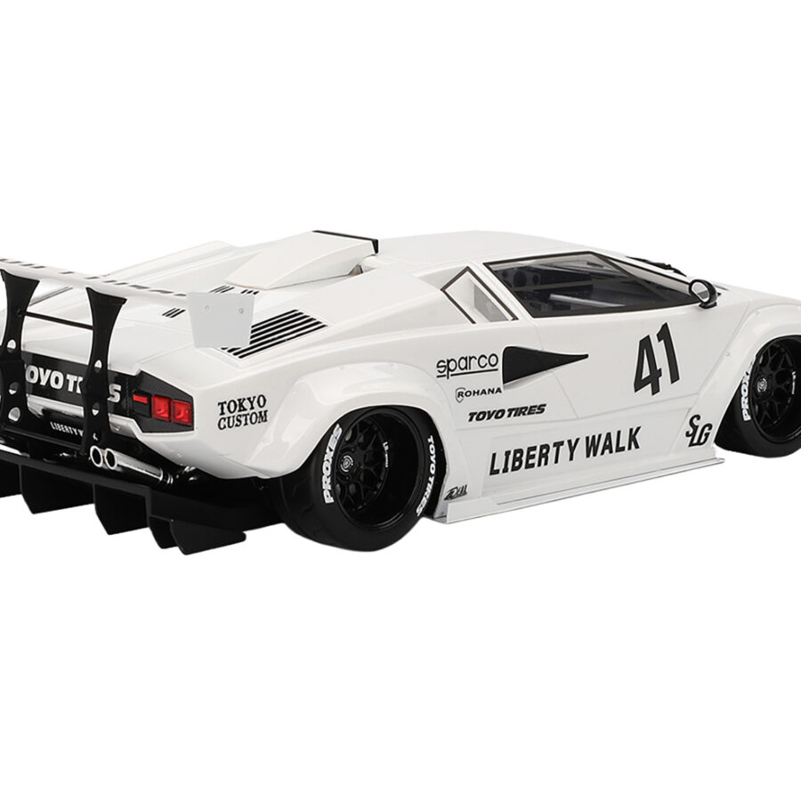 Lamborghini Countach LB-WORKS #41 White "2024 Tokyo Auto Salon" 1/18 Model Car by Top Speed Automotive