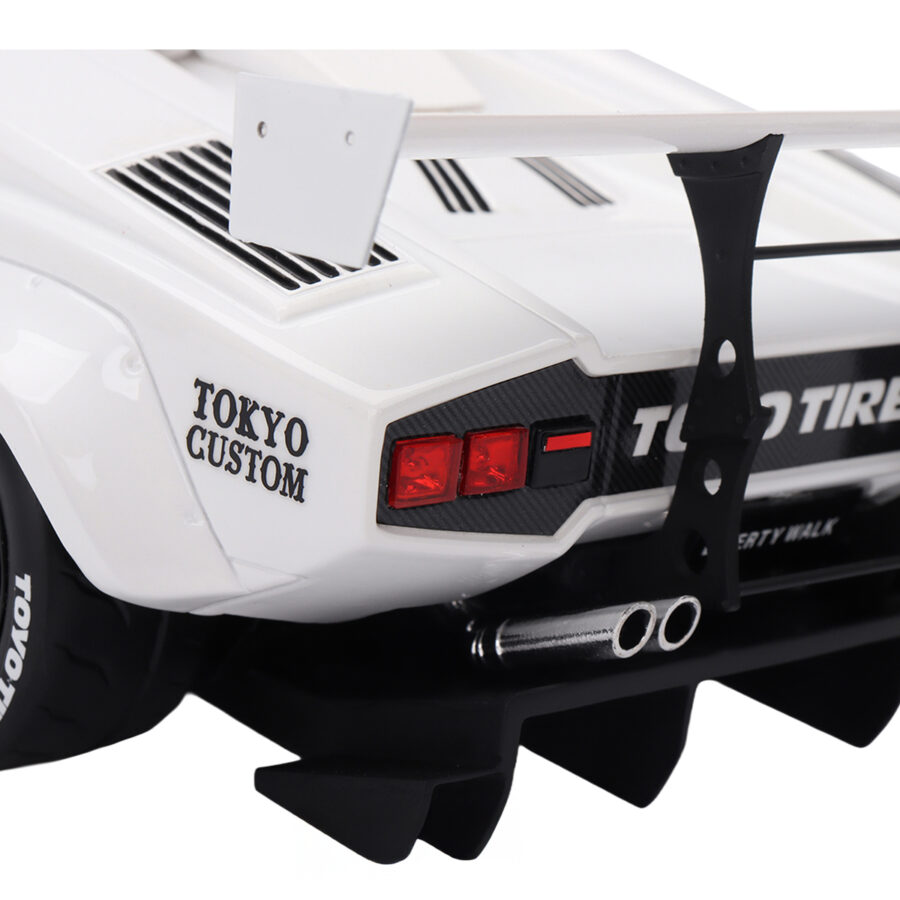 Lamborghini Countach LB-WORKS #41 White "2024 Tokyo Auto Salon" 1/18 Model Car by Top Speed Automotive