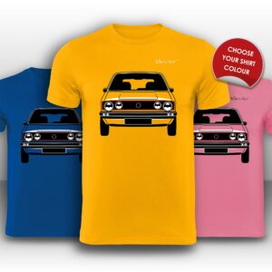 VW Golf GTI Mk1 Front View Super Cool T-Shirt from the Volkswagen store collection.