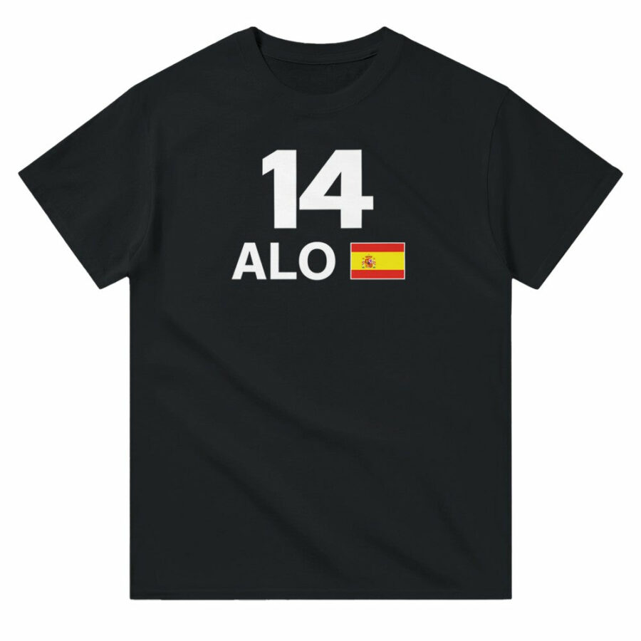 Fernando Alonso 2025 Race Calendar Formula 1 F1 T-Shirt Aston Martin F1 Team